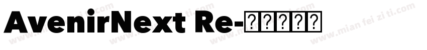 AvenirNext Re字体转换